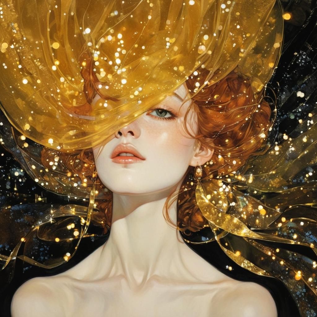 Ethereal Numenorian Portrait in Anime Watercolor Style