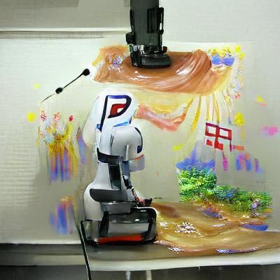 robot painting the future