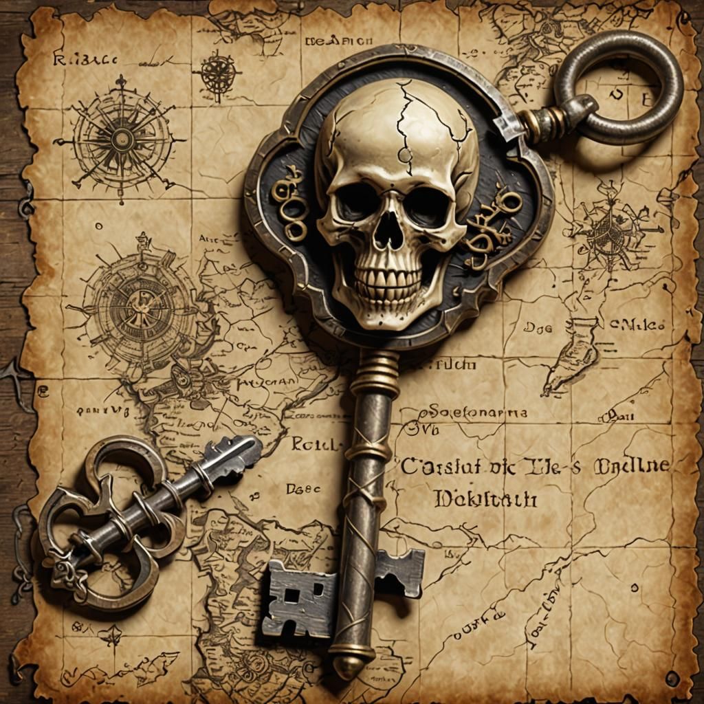 Pirate's Treasure Chest Keys - AI Generated Artwork - NightCafe Creator