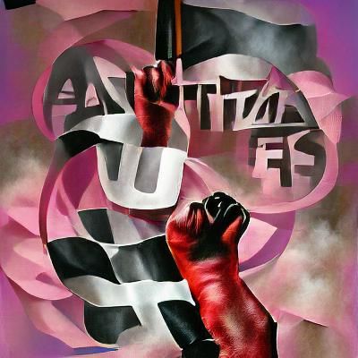Antifascists unite poster art
