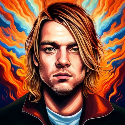 Kurt Cobain - Lake of Fire - AI Generated Artwork - NightCafe Creator