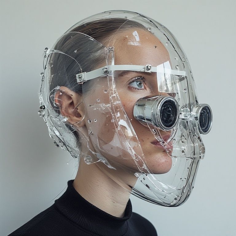 mask that completely blocks AI facial recognition