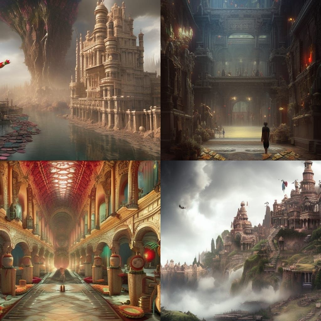 Dramatic Emoji Characters in Digital Matte Painting
