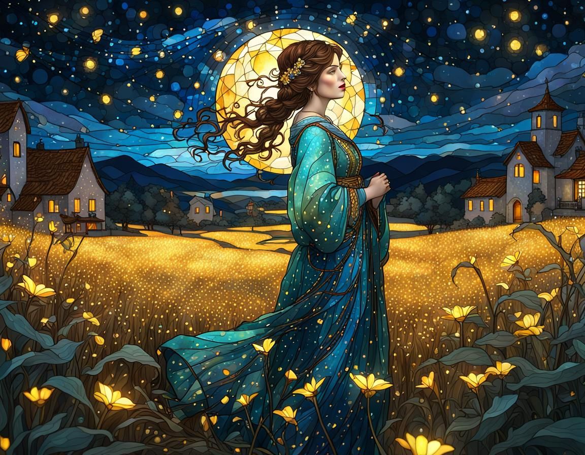 Fireflies field