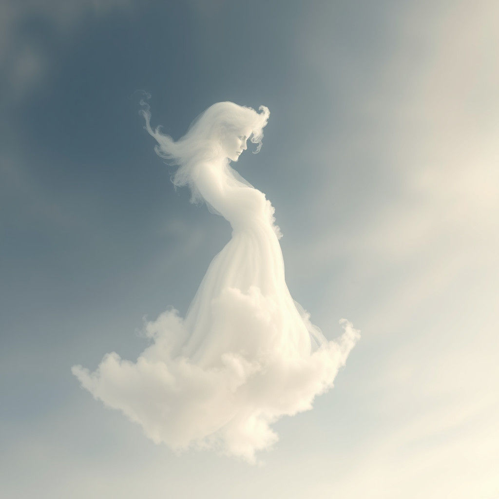 Cloud shape of a beautifull woman body  by @Pinosie