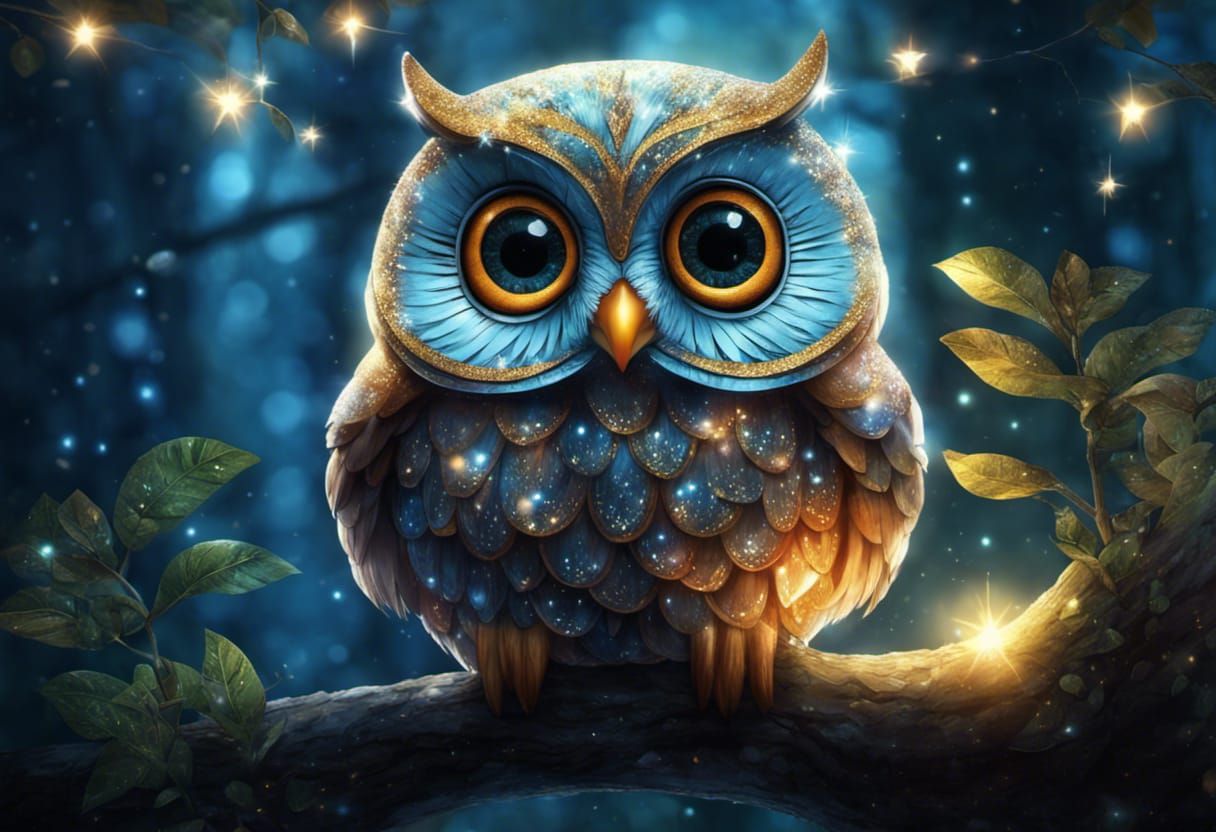 Glitter owl