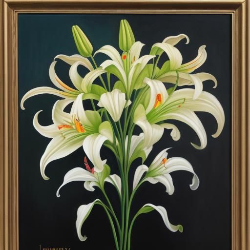 A blooming sweet and sour lilium locked diary