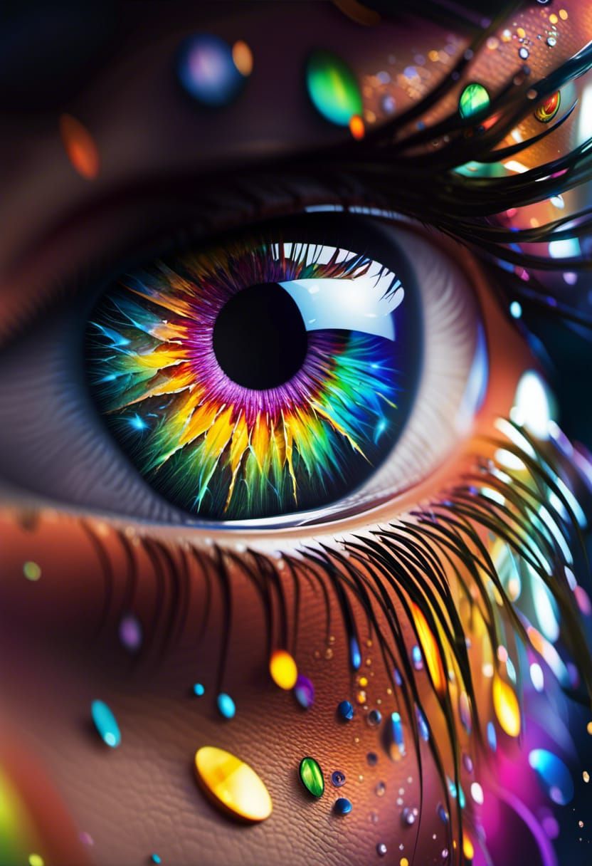 polychromatic eye - AI Generated Artwork - NightCafe Creator
