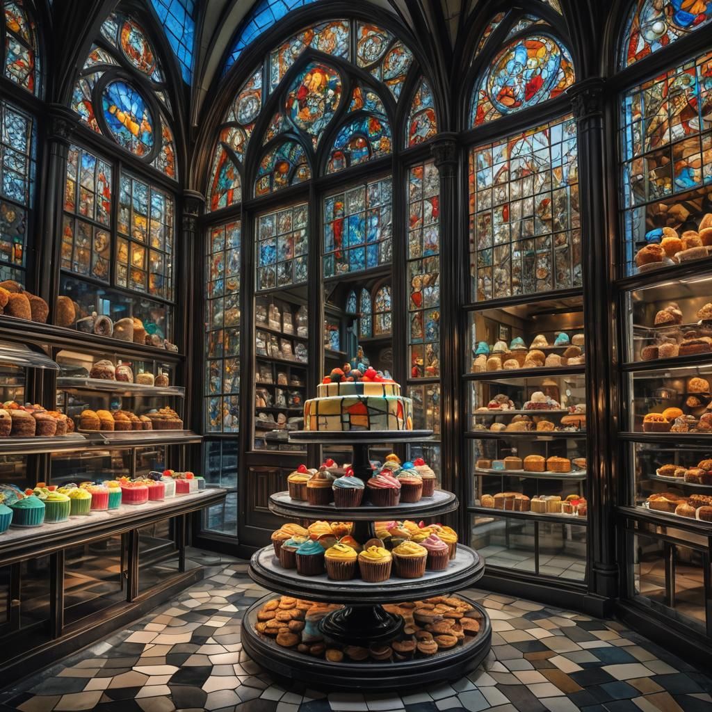staind glass cake store