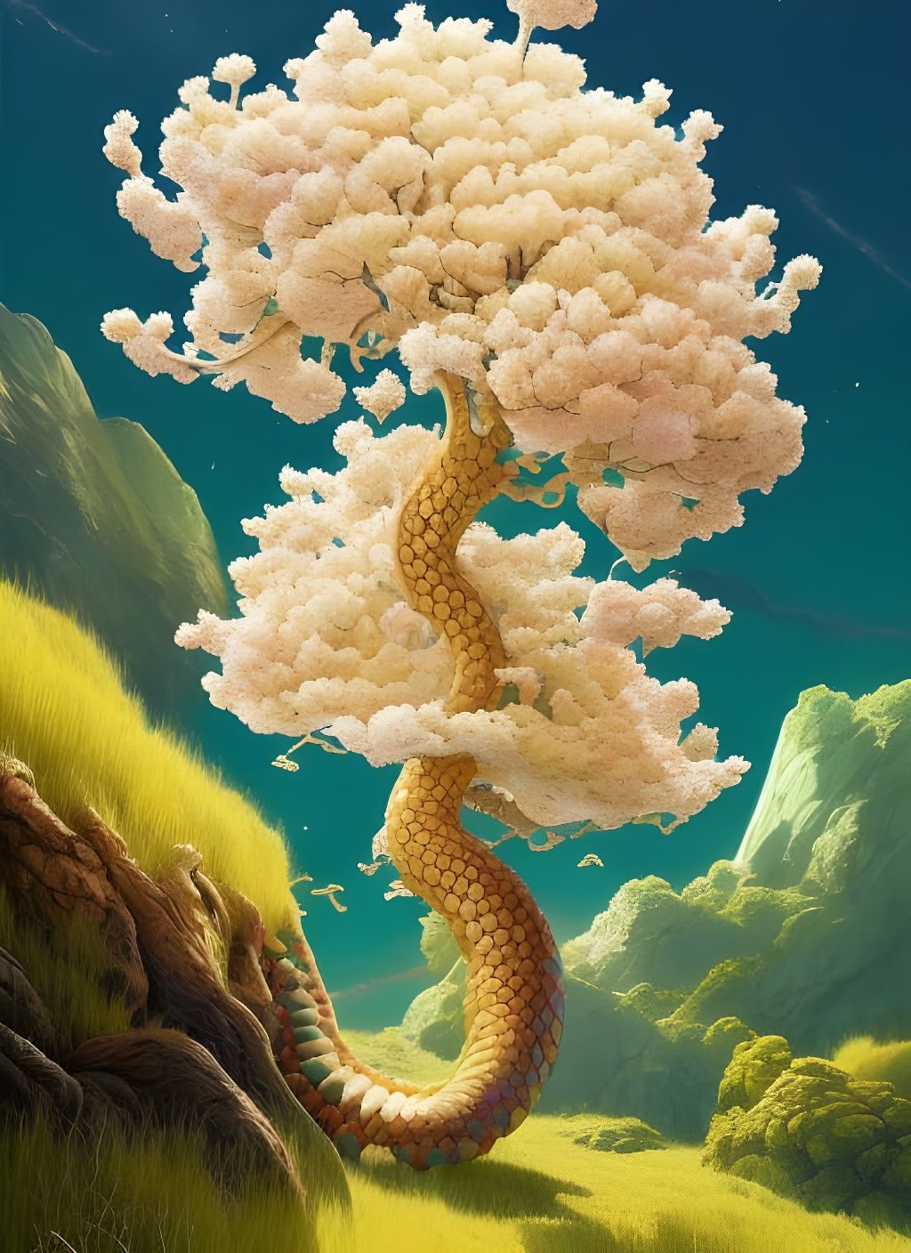 Lizarding Tree  by @Kle00