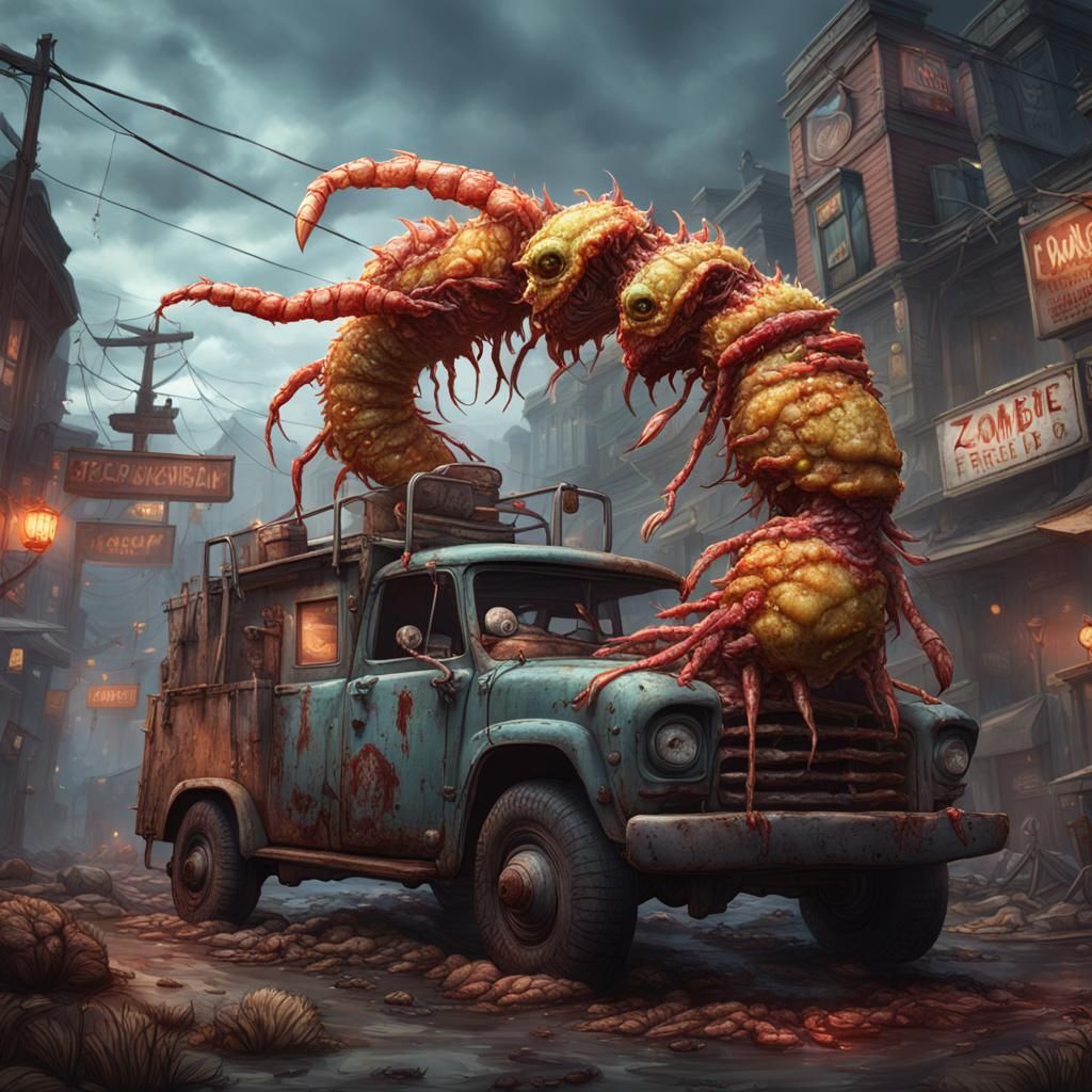 Zombie fried shrimp