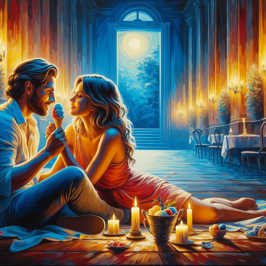 Picnic in candle light 6