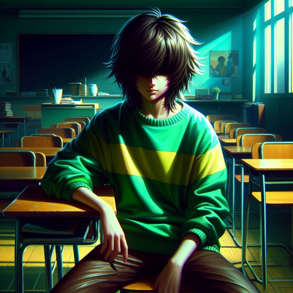 hajime sorayama style, retro 80s futurism, Deltarune Kris, a...