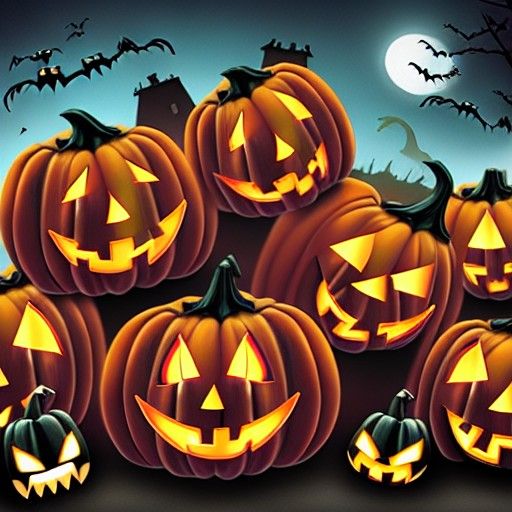 Scary Halloween Scene