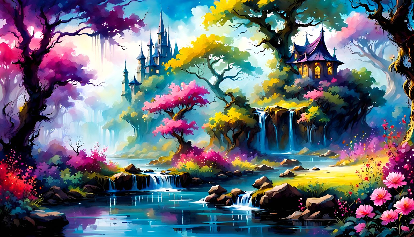 River Fairies Background