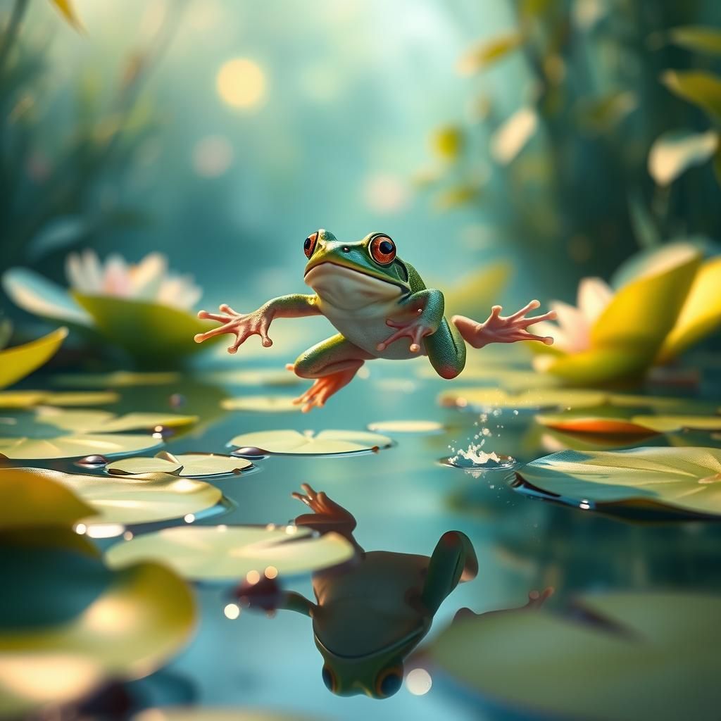 Frog  by @Merethe