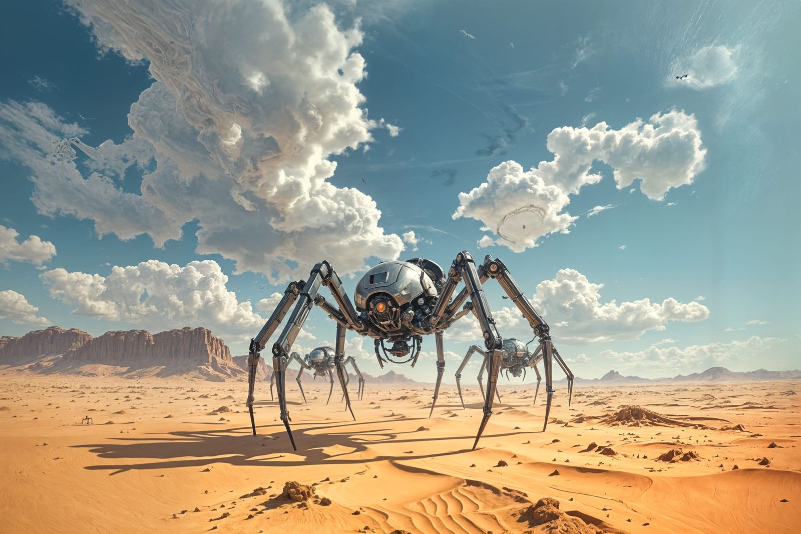 Arachnid Robot Desert Patrol