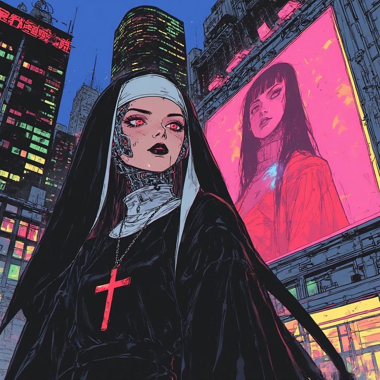 Darksynth Nun