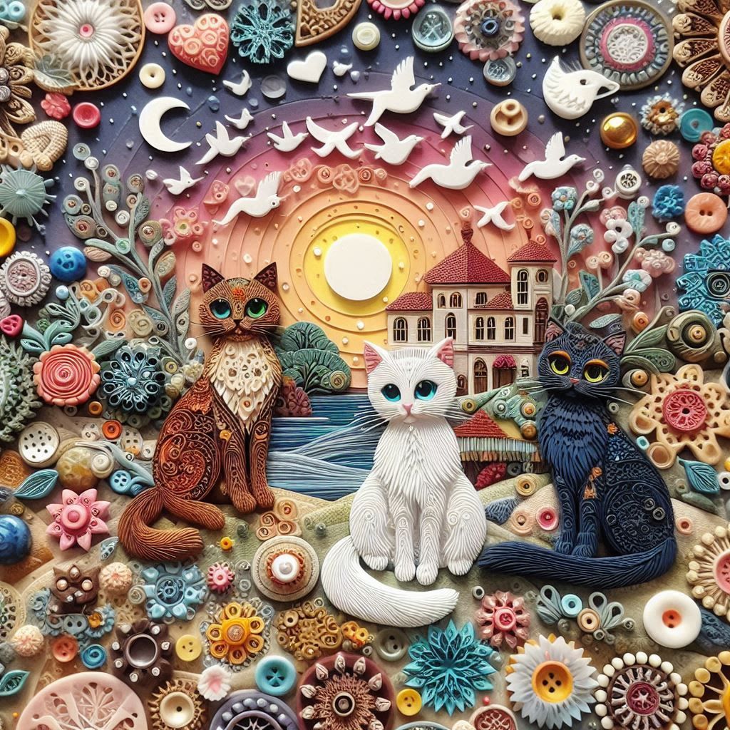 texture, layered art.