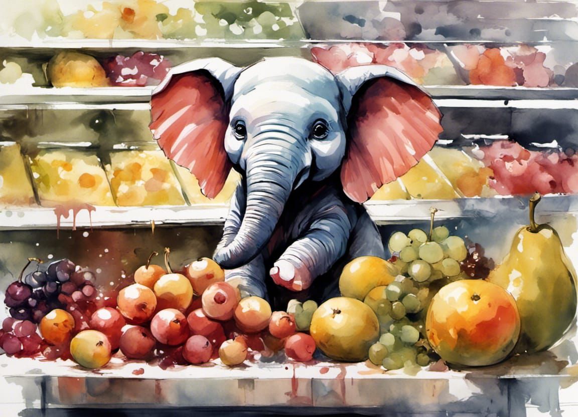 Ellie the elephants' supermarket false