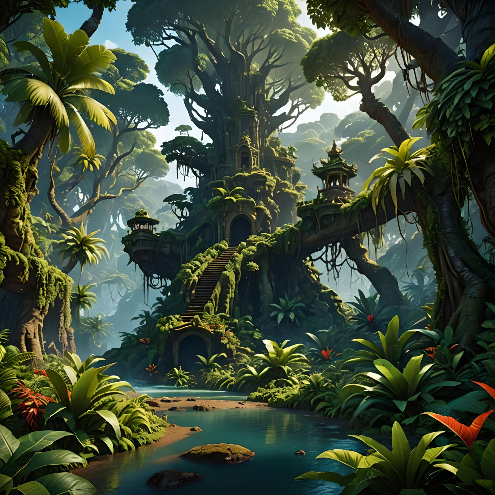 Jungle fantasy  by @Techwriter Mark