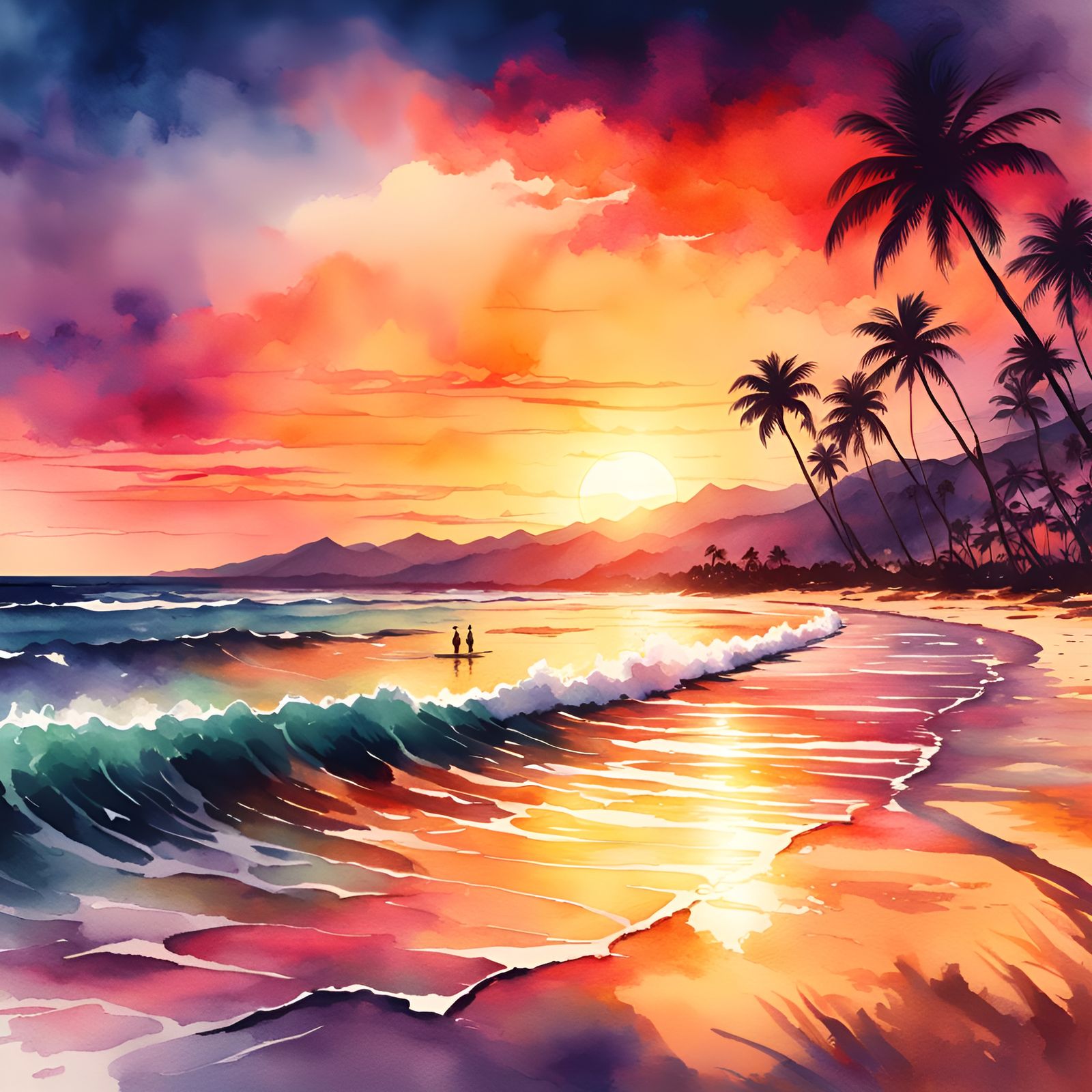 Island Oasis / Hawaii Sunset  by @Vic Williams
