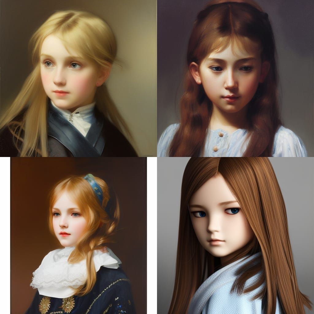 elementary school aged girl with blonde hair