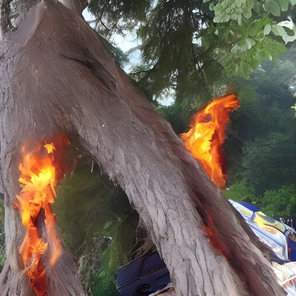 Electric Storm Erupts in a Fiery Explosion