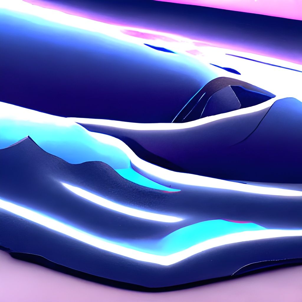 Stunning Fantasy Waves Light Travel Advanced  Technology sup...