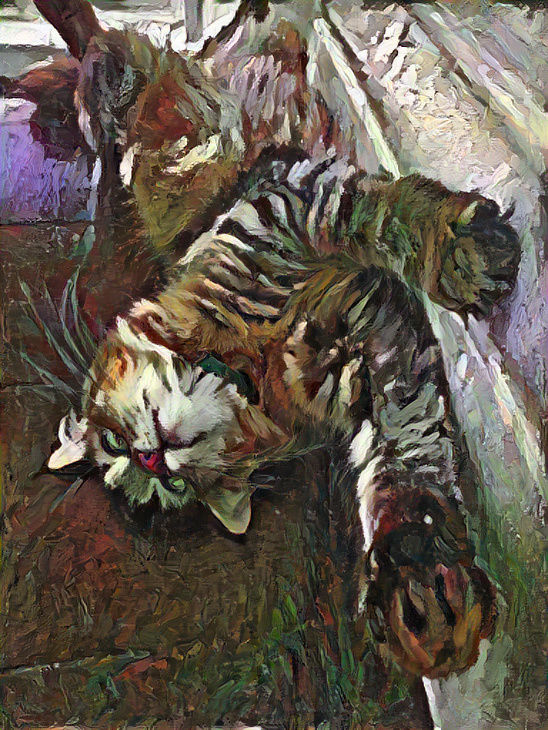Cat painting
