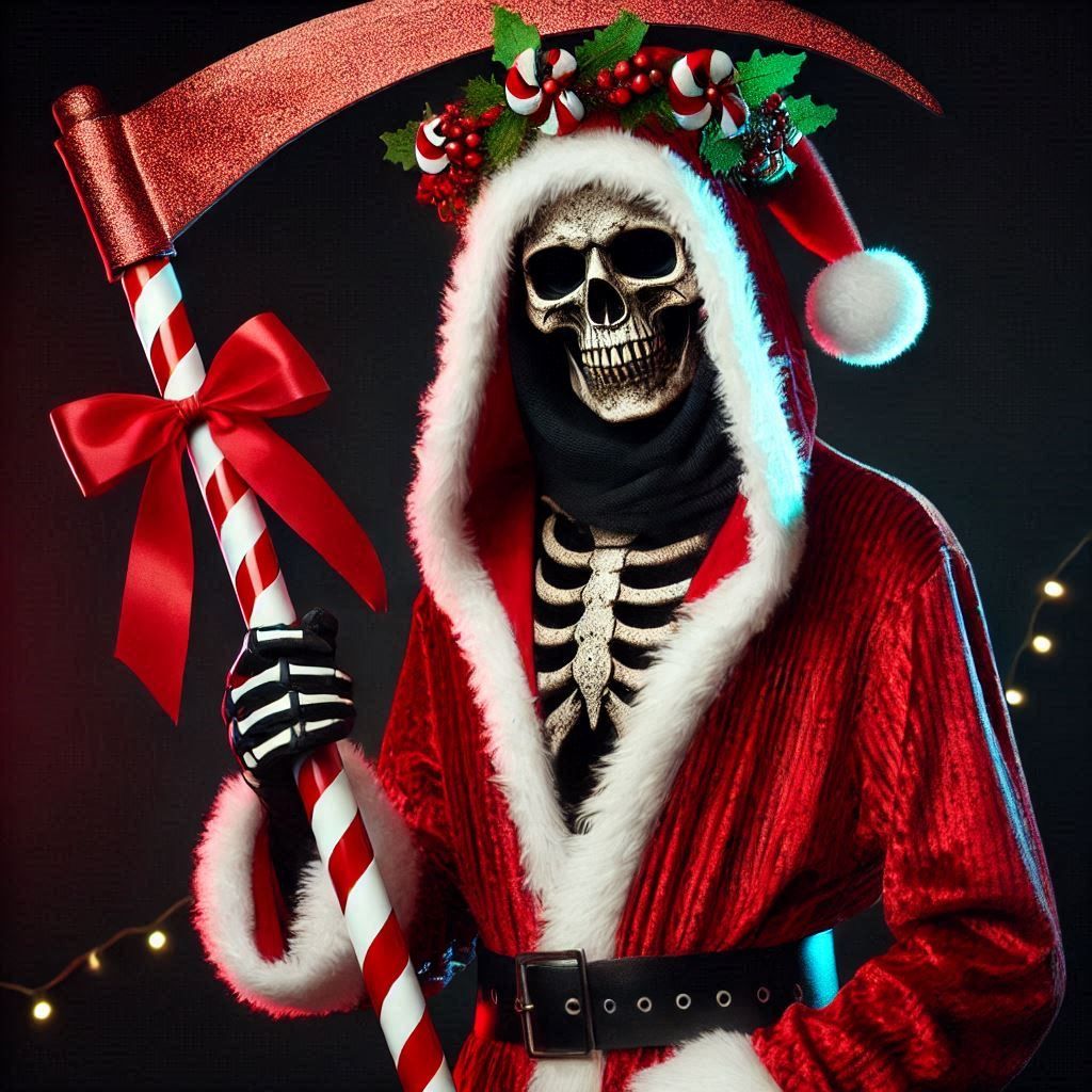 Mistletoe Wreath DALL-eath Reaper