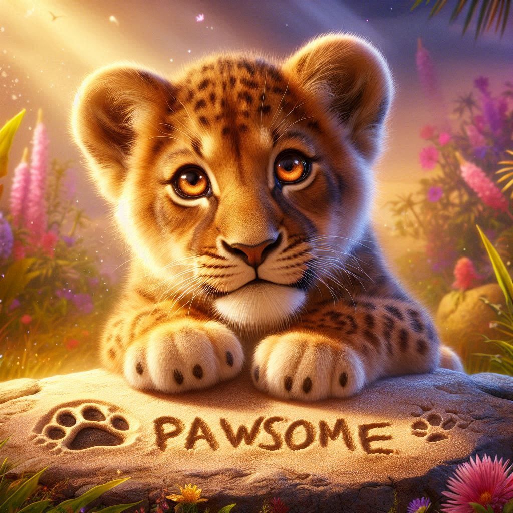 Pawsome (2) - Lion cub