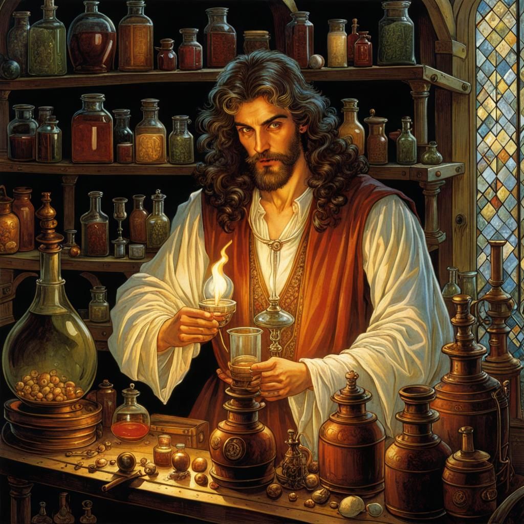 The Alchemist at Work  by @MagisterLudorum