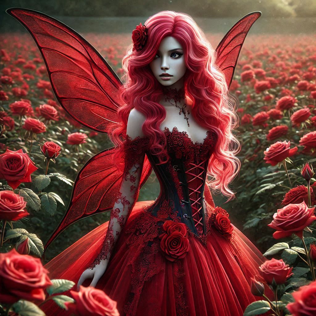 Rose Red Fairy