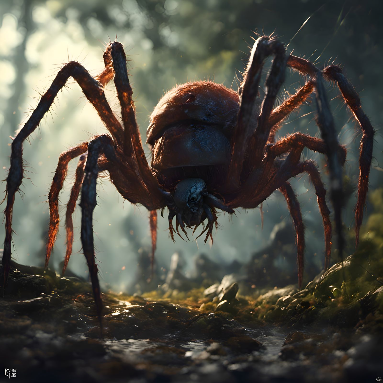 The spider wants its food