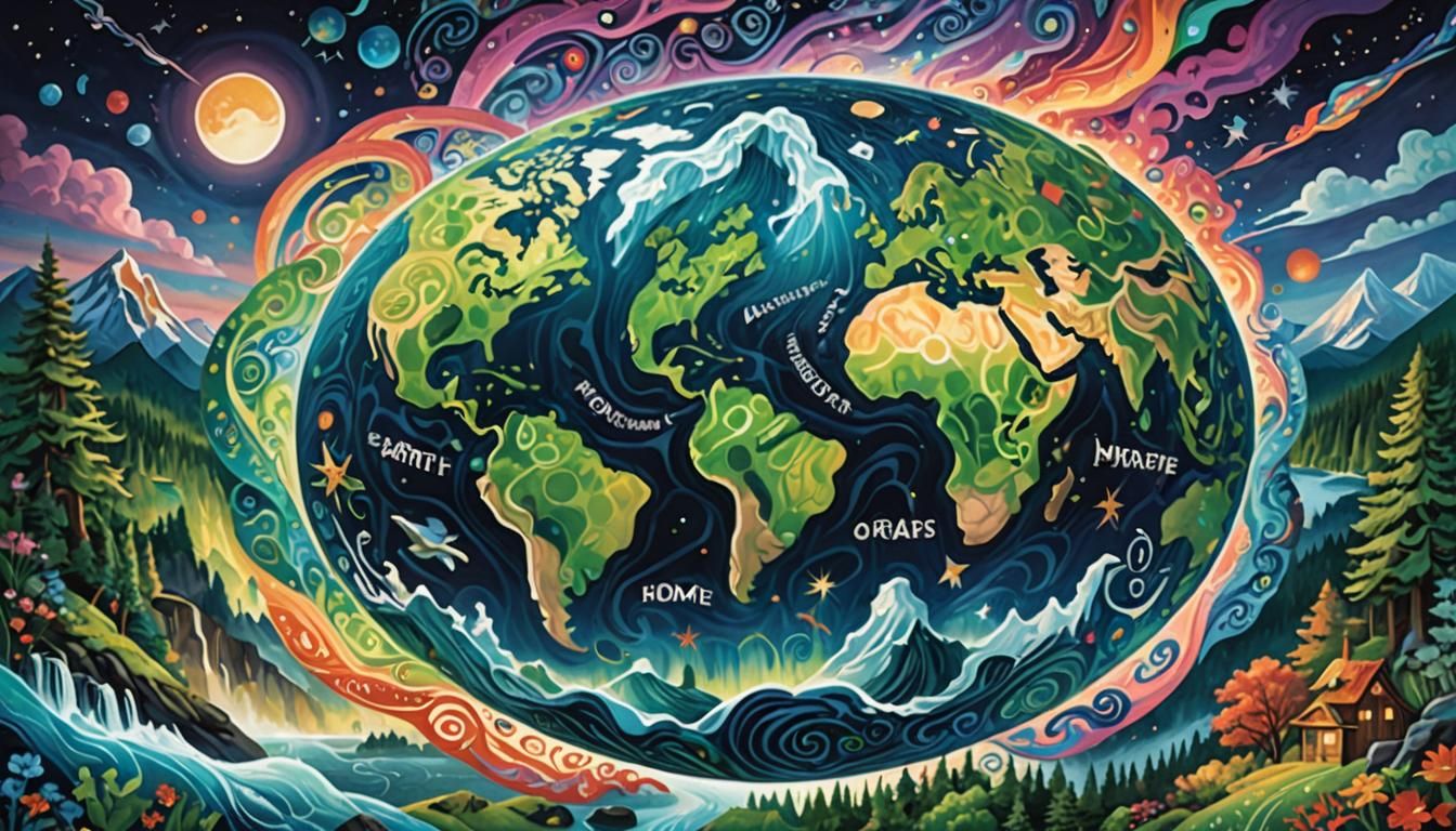 A striking depiction of Earth