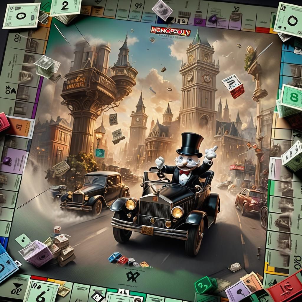 Own the city with Monopoly!  by @Ai-zombie
