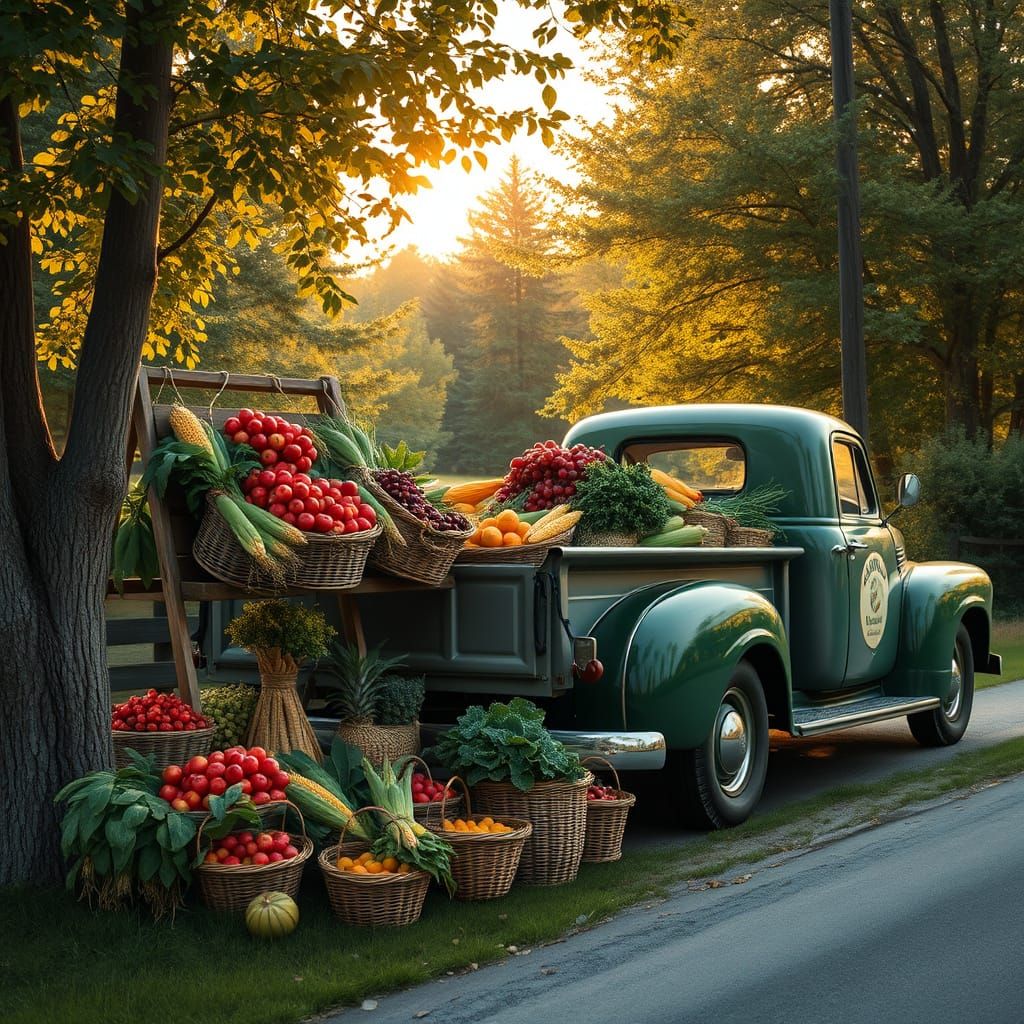 The roadside fresh produce farm stall  by @ArwenEvenstar