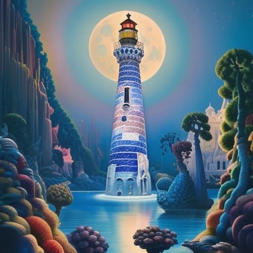 Lighthouse, Gaudi architecture