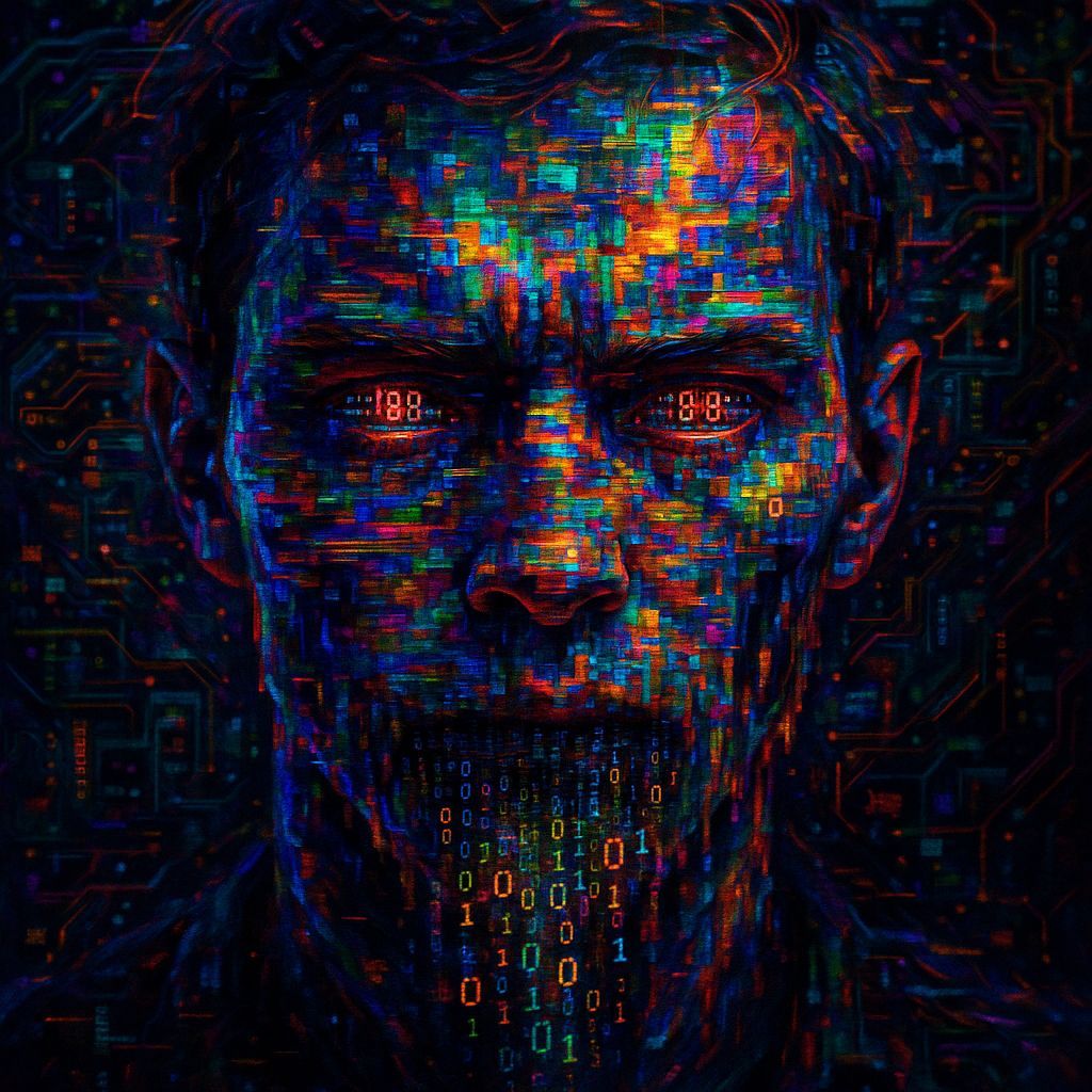 Glitch portrait  by @KiwiJellyBean
