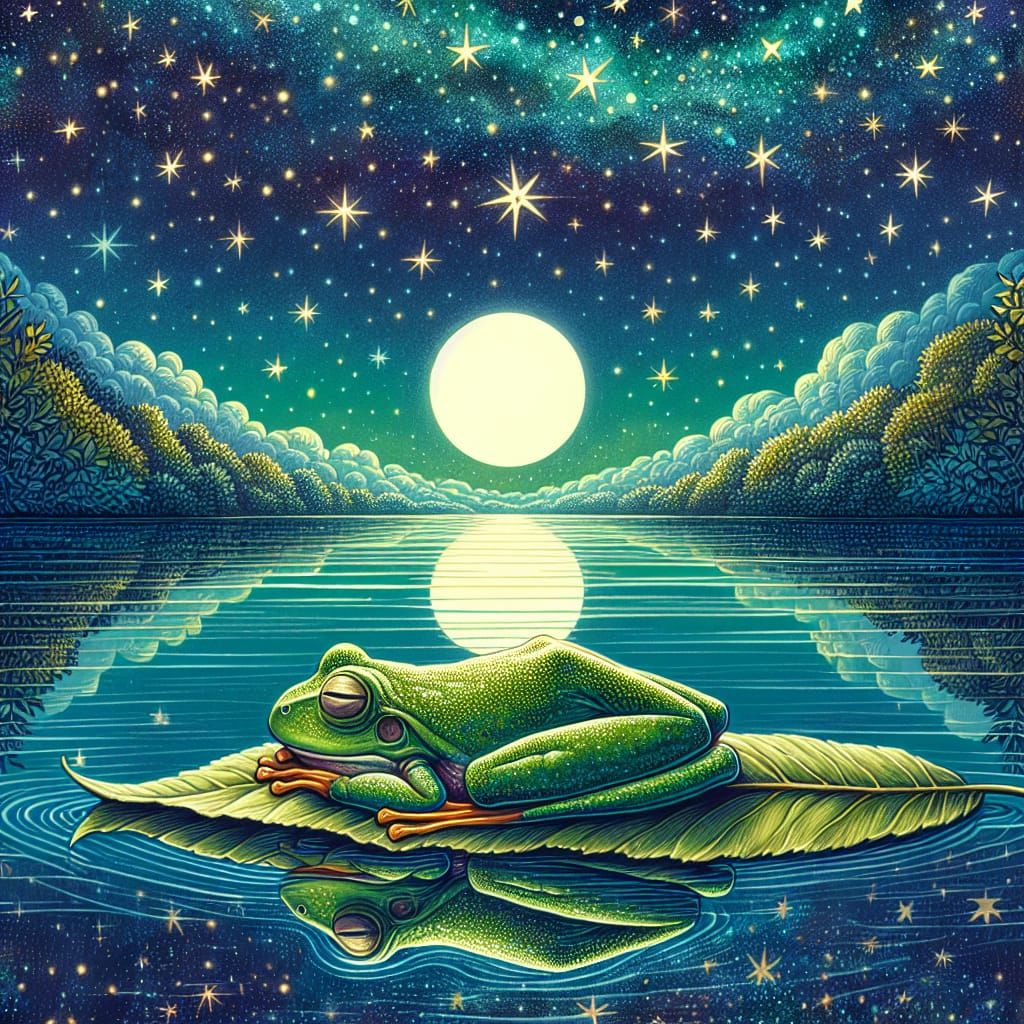 A frog resting peacefully!!