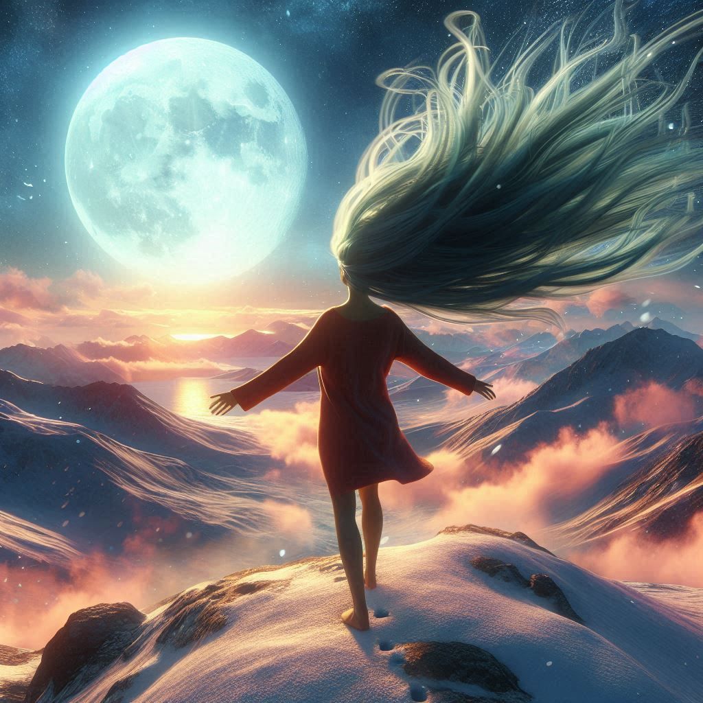 The moon beauty