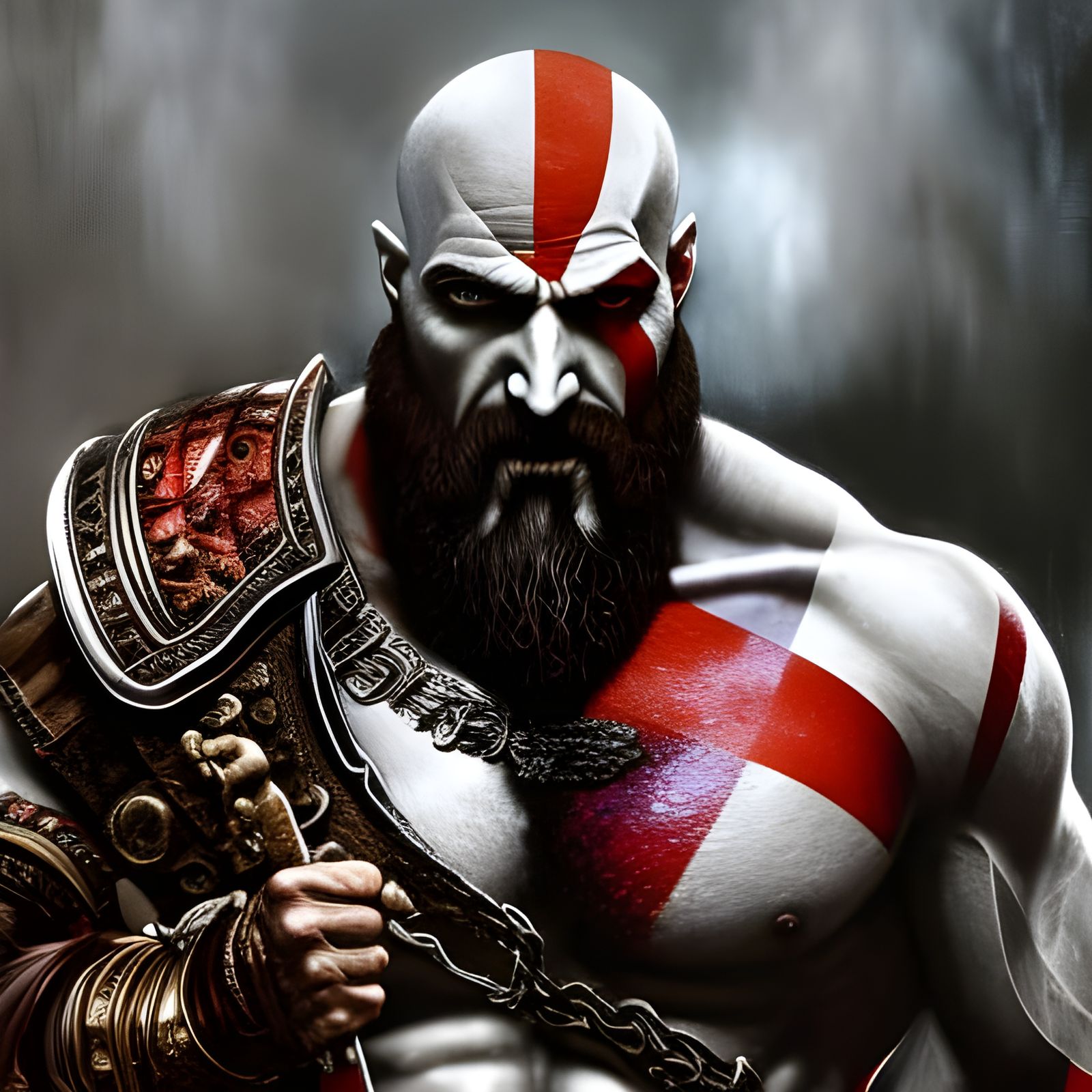 The Mighty God of War… Kratos - AI Generated Artwork - NightCafe Creator