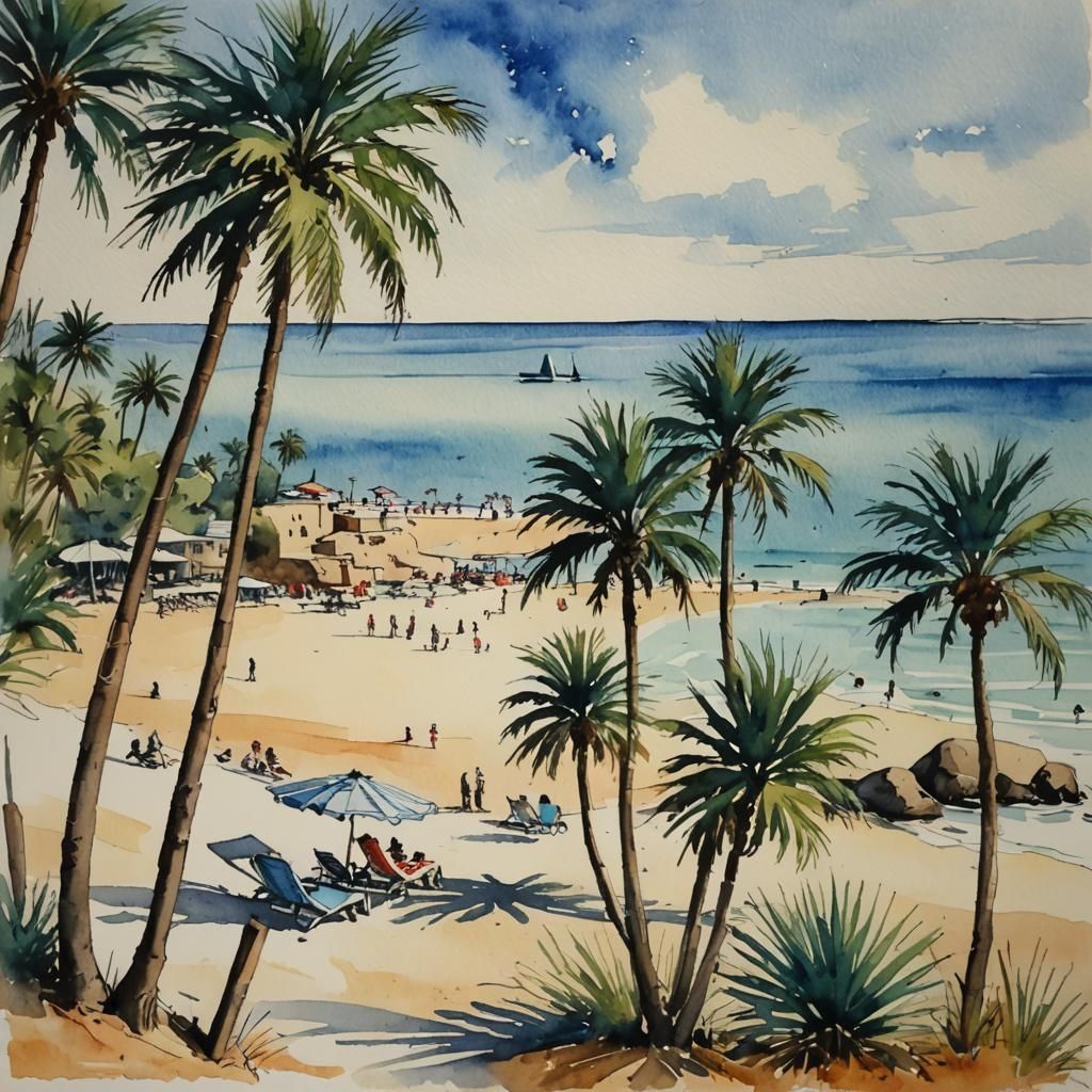 à la plage