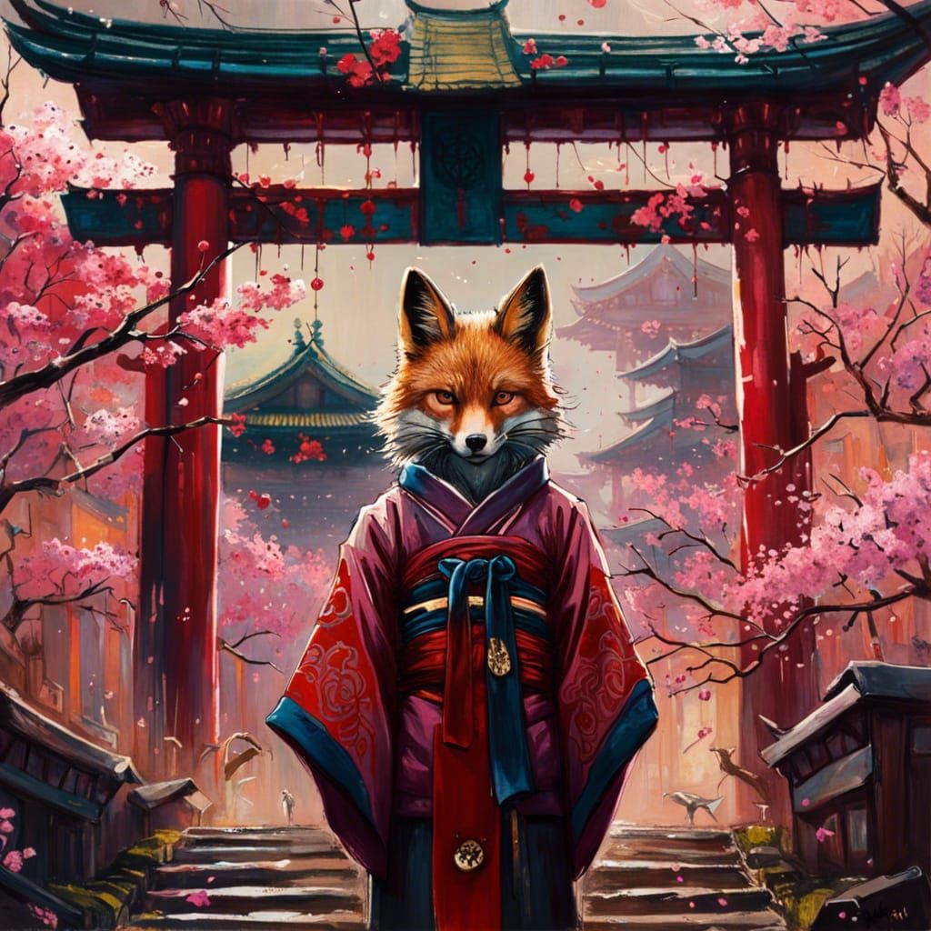 Kitsune  by @Hominum
