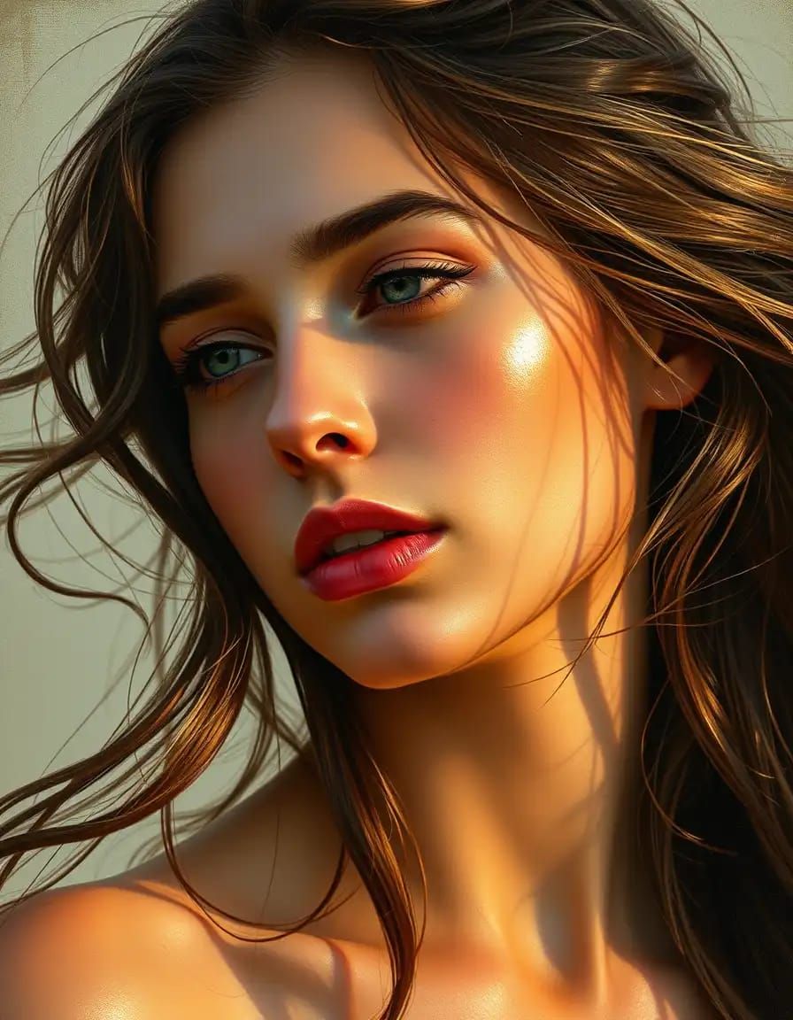 A beautiful woman's portrait