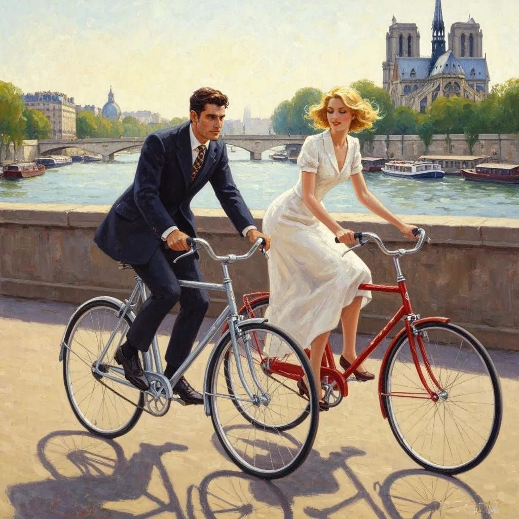 Lovestruck Journeys on Parisian Streets