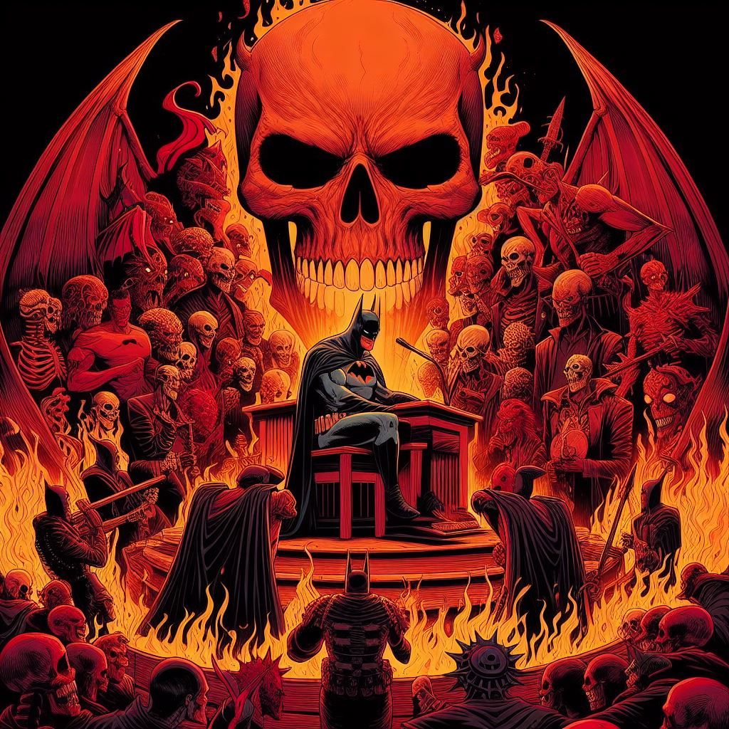 Batman on trial in hell