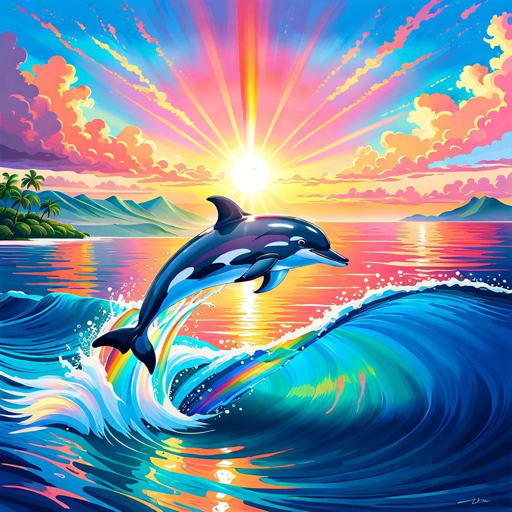 Dolphin!  by @StarNight