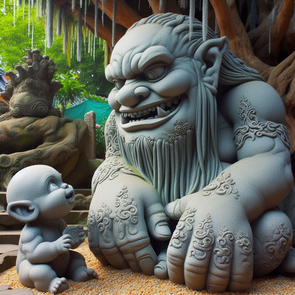 Father and son trolls